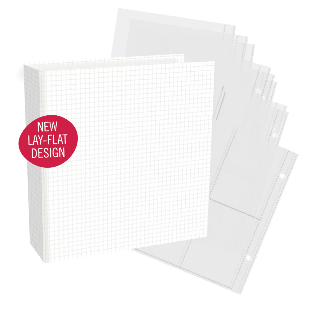 Simple Stories - D-Ring Binder 6"X8" - Grid