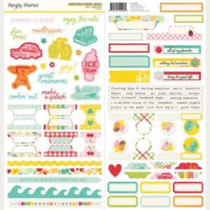 Simple Stories - Sweet Summertime - Cardstock Stickers, Basics
