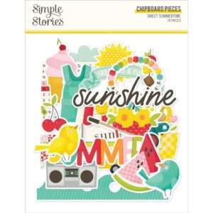 Simple Stories - Sweet Summertime - Chipboard Pieces