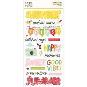 Simple Stories - Sweet Summertime - Foam Stickers