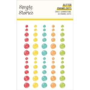 Simple Stories - Sweet Summertime - Glitter Enamel Dots