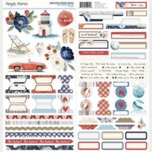 Simple Stories - Vintage Sand & Sea - Cardstock Stickers, Basics