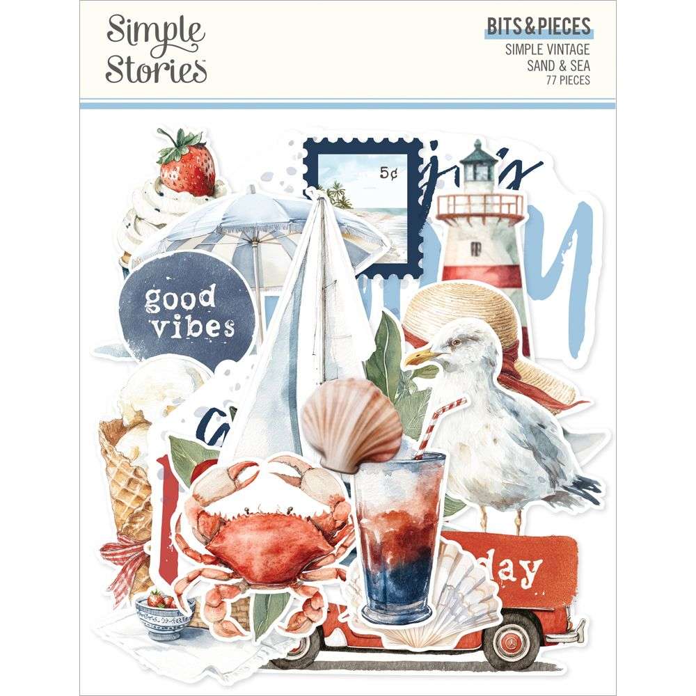 Simple Stories - Vintage Sand & Sea - Bits & Pieces