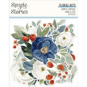 Simple Stories - Vintage Sand & Sea - Floral Bits