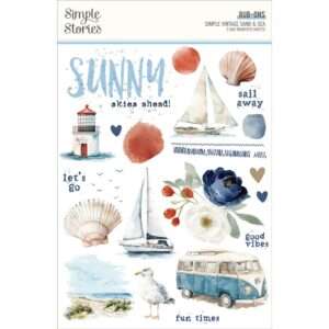 Simple Stories - Vintage Sand & Sea - Rub-Ons