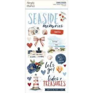 Simple Stories - Vintage Sand & Sea - Foam Stickers