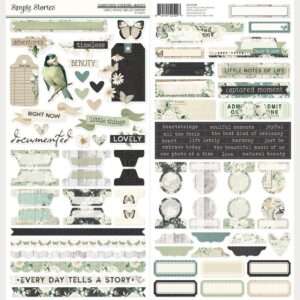 Simple Stories - Vintage Timeless Harmony - Cardstock Stickers 12x12", Basics