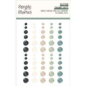 Simple Stories - Vintage Timeless Harmony - Glitter Enamel Dots