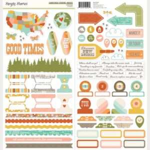 Simple Stories - Open Road - Cardstock Stickers, Basics