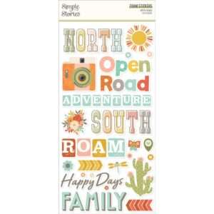 Simple Stories - Open Road - Foam Stickers