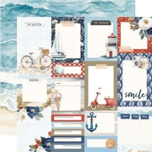 Simple Stories - Vintage Sand & Sea - Cardstock, Journal Elements