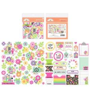 Doodlebug - Color Me Crafty - Bits & Pieces Die-Cuts