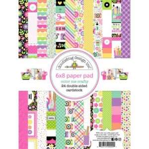 Doodlebug - Color Me Crafty - 6x8" Paper Pad