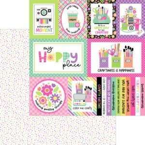 Doodlebug - Color Me Crafty - 12x12" Paper Pack - Image 8