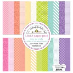 Doodlebug - Color Me Crafty - 12x12" Paper Pack, Petite Prints