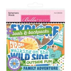 Bella Blvd - Adventure Awaits - Ephemera Pack, Words