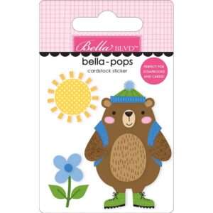 Bella Blvd - Adventure Awaits - Pops 3D Stickers, Trail Bear