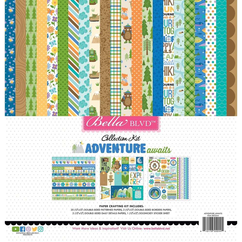 Bella Blvd - Adventure Awaits - Collection Kit 12x12"