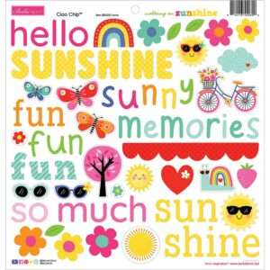 Bella Blvd - Walking on Sunshine - Chipboard Stickers 12x12"