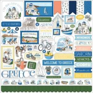 Carta Bella - Greece - Element Stickers 12X12"