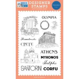Carta Bella - Greece - Stamp Set, Travel Through Greece