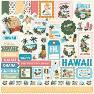 Carta Bella - Hawaii - Element Stickers 12X12"