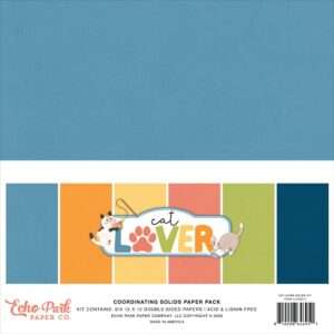 Echo Park - Cat Lover - Solids Kit 12X12"