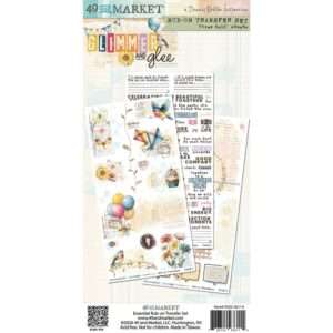 49 & Market - Glimmer & Glee - Rub-on Transfer Set