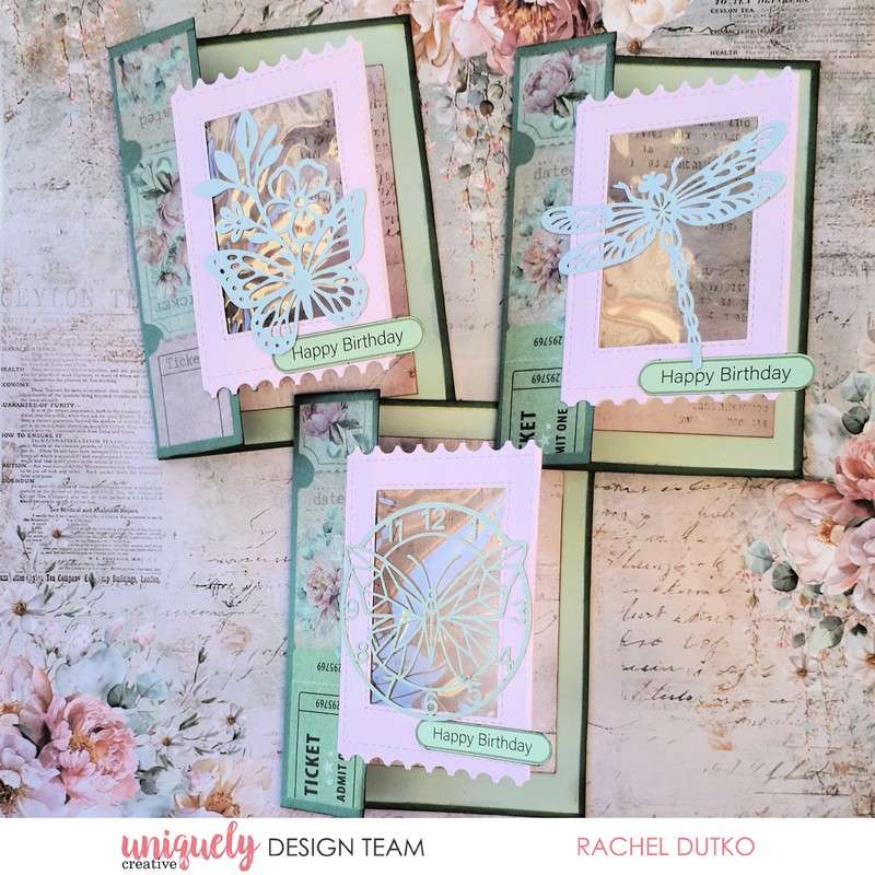 Uniquely Creative - Tea & Tranquility - Folding Ticket Frame Die - Image 3