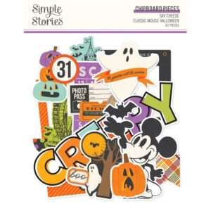 Simple Stories - Classic Mouse Halloween  - Chipboard Pieces