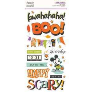 Simple Stories - Classic Mouse Halloween  - Foam Stickers