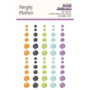 Simple Stories - Classic Mouse Halloween  - Glitter Enamel Dots