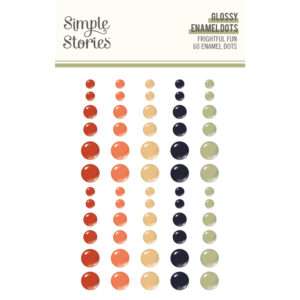 Simple Stories - Frightful Fun - Glossy Enamel Dots