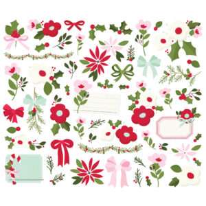 Simple Stories - Kringle and Co. - Floral Bits - Image 2