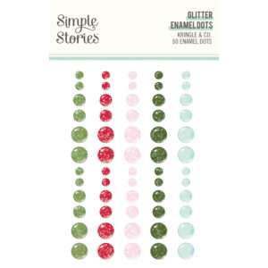 Simple Stories - Kringle and Co. - Glitter Enamel Dots