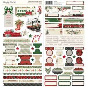 Simple Stories - Old-Fashioned Christmas - Cardstock Stickers, Basics