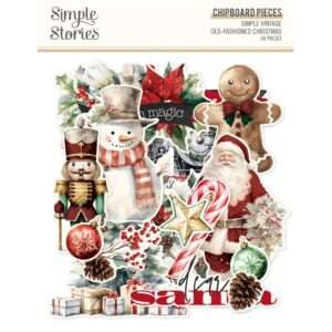 Simple Stories - Old-Fashioned Christmas - Chipboard Pieces