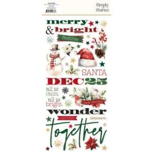 Simple Stories - Old-Fashioned Christmas - Foam Stickers - Image 3