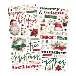 Simple Stories - Old-Fashioned Christmas - Foam Stickers