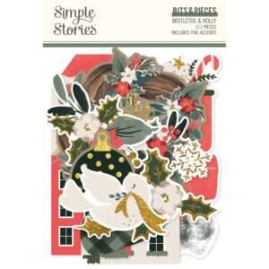 Simple Stories - Mistletoe and Holly - Bits & Pieces