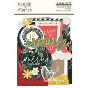 Simple Stories - Mistletoe and Holly - Journal Bits