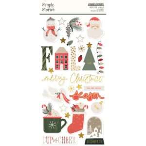Simple Stories - Mistletoe and Holly - Foam Stickers - Image 2