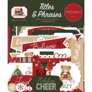 Carta Bella - Have A Beary Christmas - Titles & Phrases