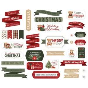 Carta Bella - Have A Beary Christmas - Titles & Phrases - Image 2