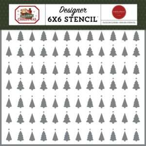 Carta Bella - Have A Beary Christmas - Stencil, Trim The Trees