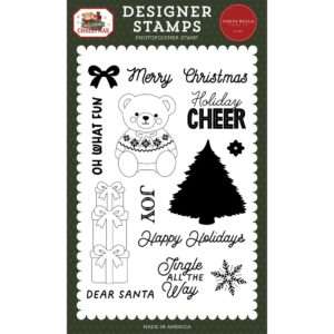Carta Bella - Have A Beary Christmas - Stamp Set, Holiday Cheer