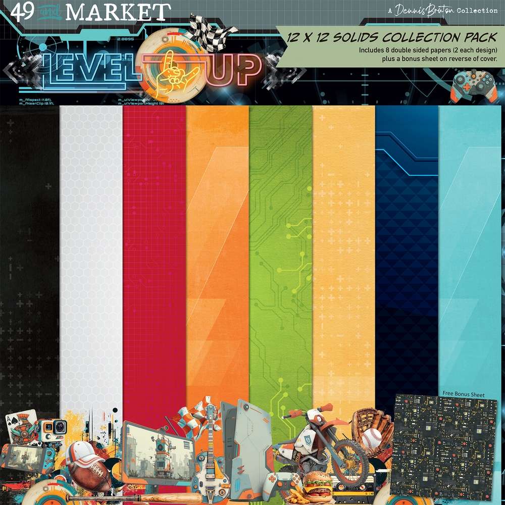 49 & Market - Level Up - 12x12 Solids Collection Pack