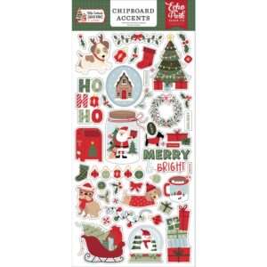 Echo Park - Here Comes Santa Paws - Chipboard Accents