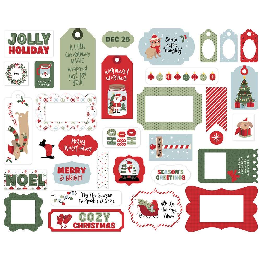 Echo Park - Here Comes Santa Paws - Frames & Tags - Image 2