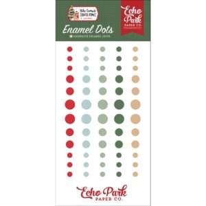 Echo Park - Here Comes Santa Paws - Enamel Dots